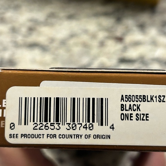 Isotoner Vintage 2003 Stretch Classic Fleece Lined Leather Palm Black Gloves NIB - Picture 6 of 8